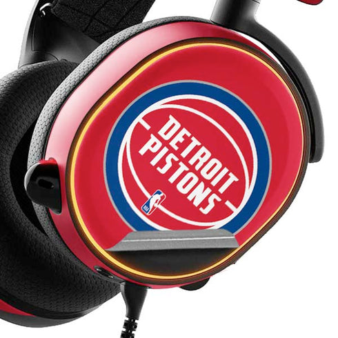 NBA Detroit Pistons Large Logo SteelSeries Arctis 5 Skin
