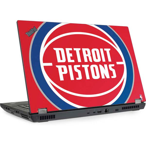 NBA Detroit Pistons Large Logo Lenovo ThinkPad Skin