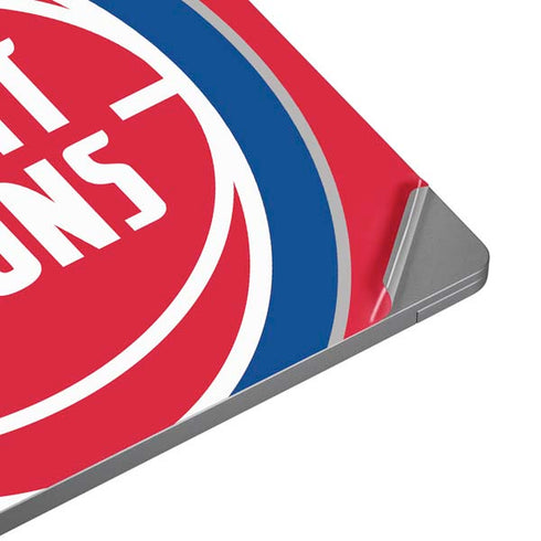 NBA Detroit Pistons Large Logo Universal Laptop 13in (10.6 x 7.6in) Skin