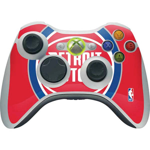 NBA Detroit Pistons Large Logo Xbox 360 Wireless Controller Skin