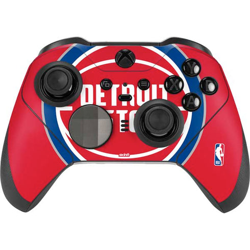 NBA Detroit Pistons Large Logo Xbox Elite Wireless Controller Series 2 Skin