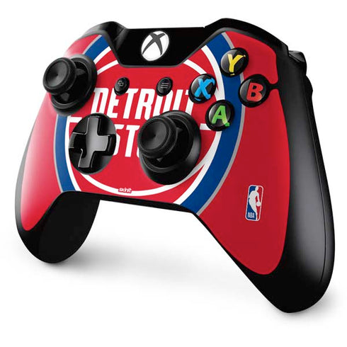 NBA Detroit Pistons Large Logo Xbox One Controller Skin
