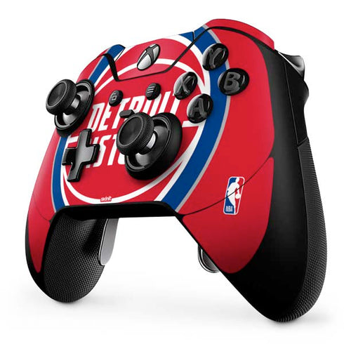 NBA Detroit Pistons Large Logo Xbox One Elite Controller Skin