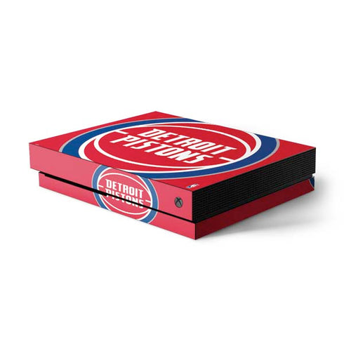 NBA Detroit Pistons Large Logo Xbox One X Console Skin