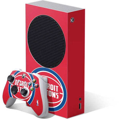 NBA Detroit Pistons Large Logo Xbox Series S Bundle Skin