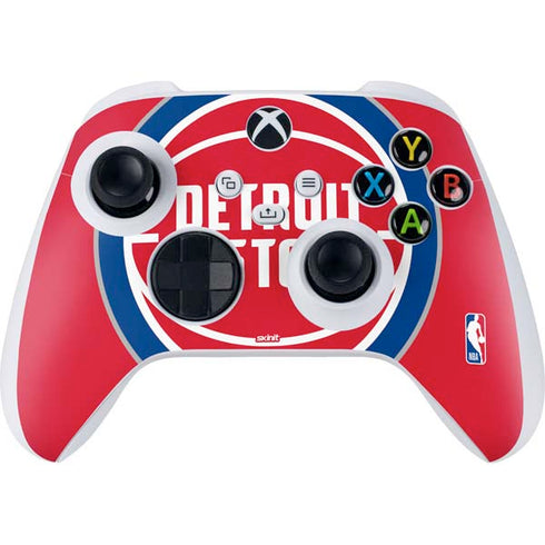 NBA Detroit Pistons Large Logo Xbox Series S Controller Skin