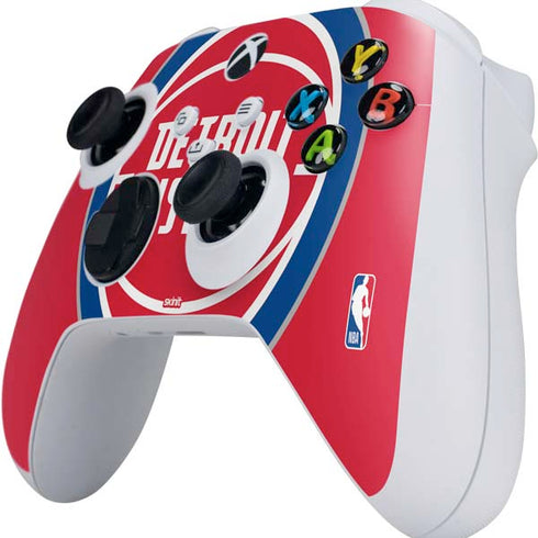 NBA Detroit Pistons Large Logo Xbox Series S Controller Skin