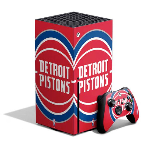 NBA Detroit Pistons Large Logo Xbox Series X Bundle Skin