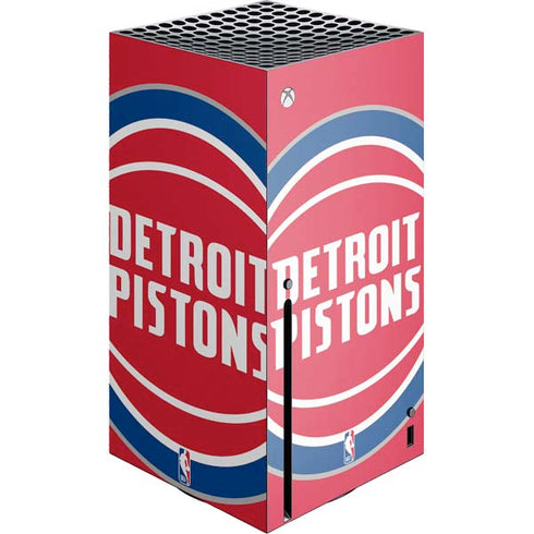 NBA Detroit Pistons Large Logo Xbox Series X Console Skin