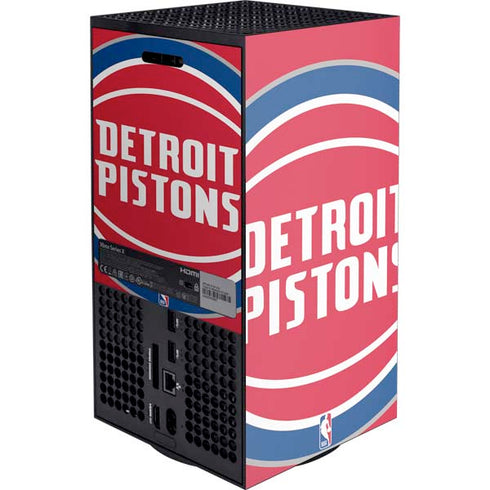NBA Detroit Pistons Large Logo Xbox Series X Console Skin