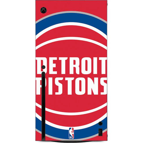 NBA Detroit Pistons Large Logo Xbox Series X Console Skin