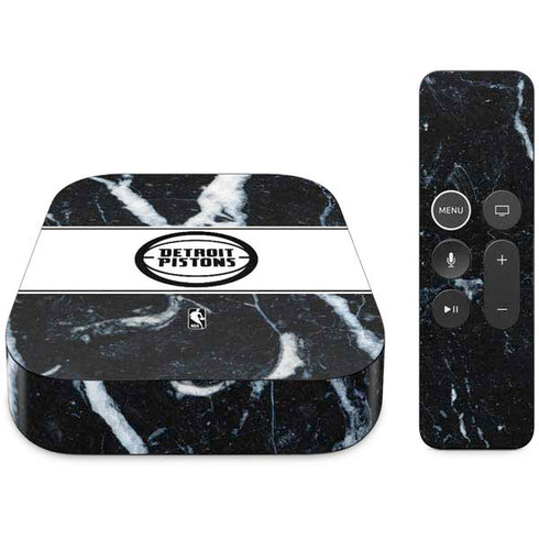 NBA Detroit Pistons Marble Apple TV Skin