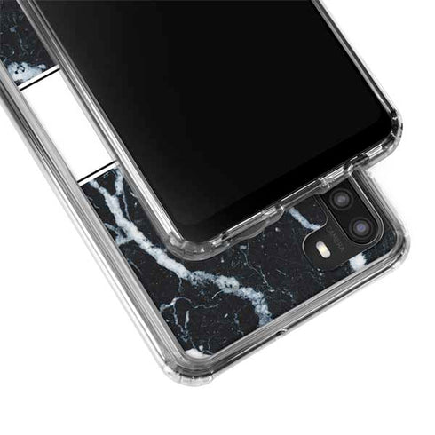 NBA Detroit Pistons Marble Galaxy A21 Clear Case