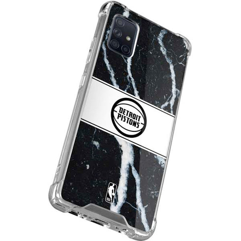 NBA Detroit Pistons Marble Galaxy A51 5G Clear Case
