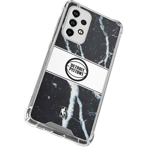 NBA Detroit Pistons Marble Galaxy A53 5G Clear Case