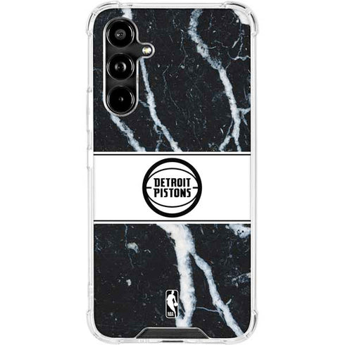 NBA Detroit Pistons Marble Galaxy A54 5G Clear Case