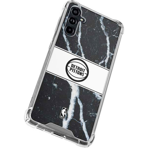 NBA Detroit Pistons Marble Galaxy A54 5G Clear Case