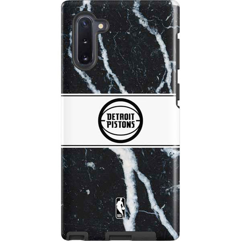 NBA Detroit Pistons Marble Galaxy Note 10 Pro Case