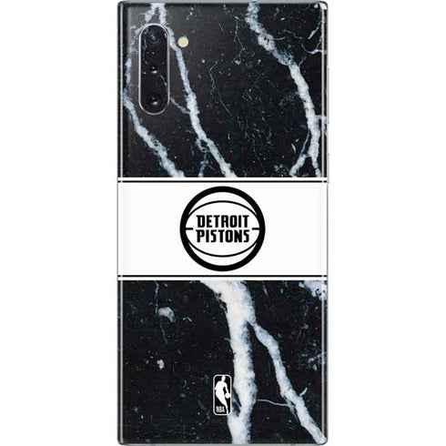 NBA Detroit Pistons Marble Galaxy Note 10 Skin