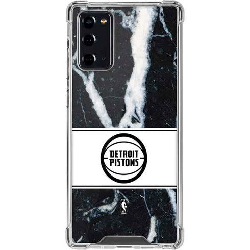 NBA Detroit Pistons Marble Galaxy Note20 5G Clear Case