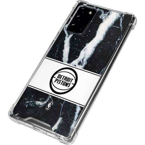NBA Detroit Pistons Marble Galaxy Note20 5G Clear Case