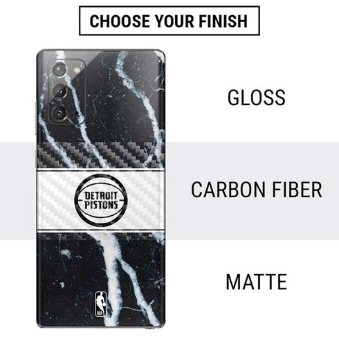 NBA Detroit Pistons Marble Galaxy Note20 5G Skin