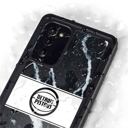 NBA Detroit Pistons Marble Galaxy Note20 5G Waterproof Case