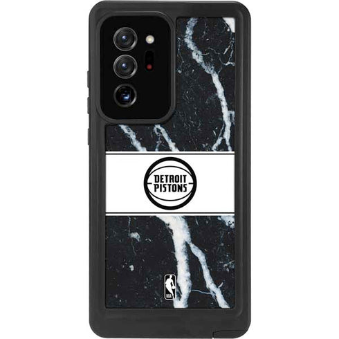 NBA Detroit Pistons Marble Galaxy Note20 Ultra 5G Waterproof Case