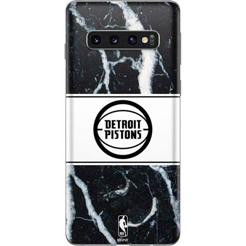 NBA Detroit Pistons Marble Galaxy S10 Skin