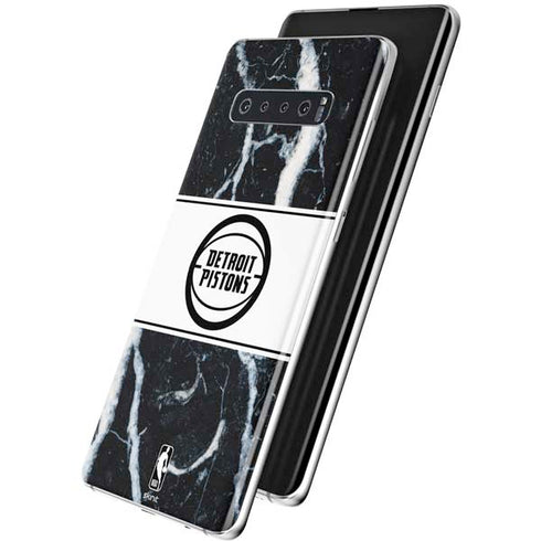 NBA Detroit Pistons Marble Galaxy S10 Skin