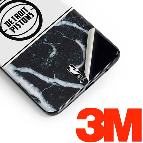 NBA Detroit Pistons Marble Galaxy S10 Skin