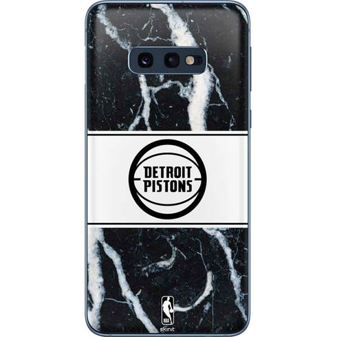 NBA Detroit Pistons Marble Galaxy S10e Skin