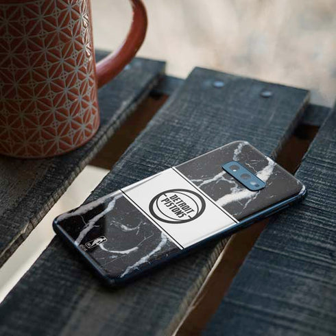 NBA Detroit Pistons Marble Galaxy S10e Skin