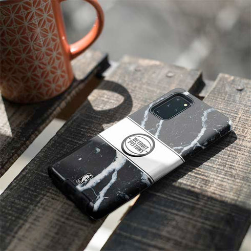 NBA Detroit Pistons Marble Galaxy S20 Plus Pro Case