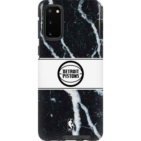 NBA Detroit Pistons Marble Galaxy S20 Pro Case