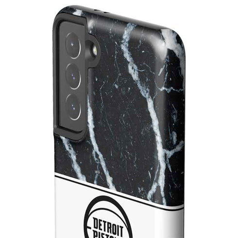 NBA Detroit Pistons Marble Galaxy S21 5G Pro Case