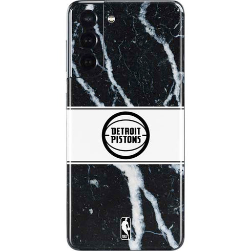 NBA Detroit Pistons Marble Galaxy S21 5G Skin