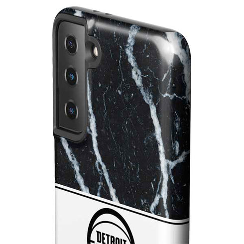 NBA Detroit Pistons Marble Galaxy S21 FE Pro Case
