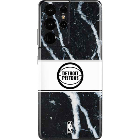 NBA Detroit Pistons Marble Galaxy S21 Ultra 5G Skin