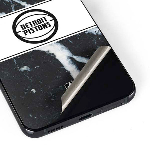 NBA Detroit Pistons Marble Galaxy S22 Plus Skin