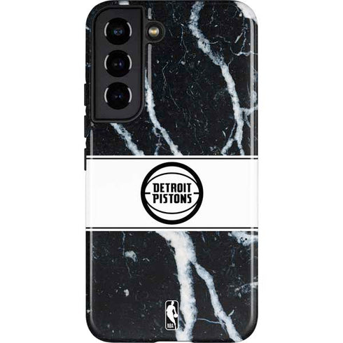 NBA Detroit Pistons Marble Galaxy S22 Pro Case