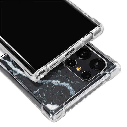 NBA Detroit Pistons Marble Galaxy S22 Ultra Clear Case