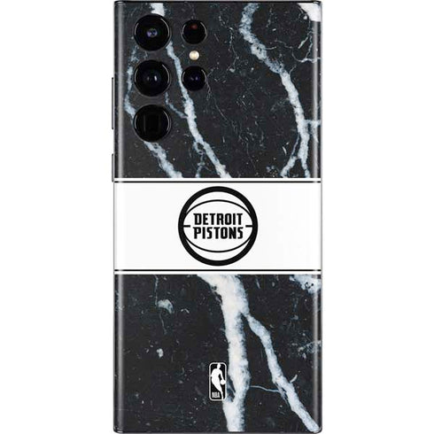 NBA Detroit Pistons Marble Galaxy S22 Ultra Skin