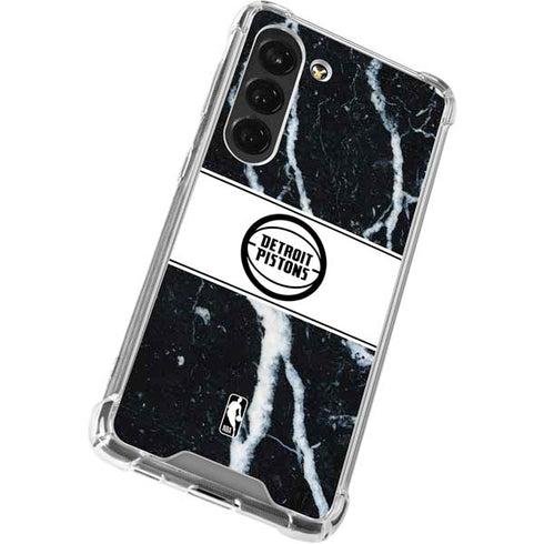 NBA Detroit Pistons Marble Galaxy S23 Clear Case