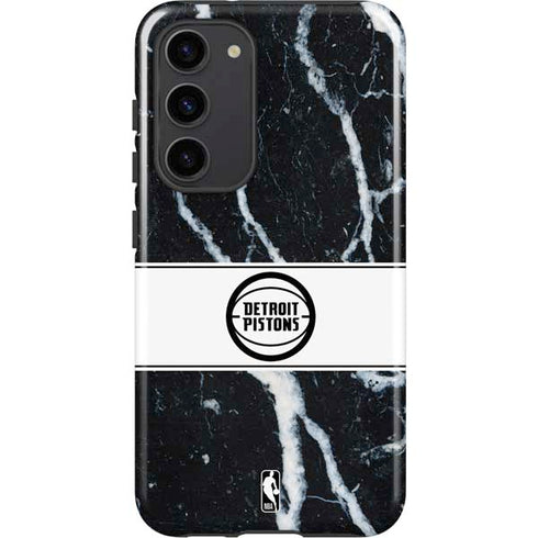 NBA Detroit Pistons Marble Galaxy S23 Plus Pro Case