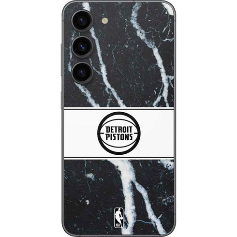 NBA Detroit Pistons Marble Galaxy S23 Skin