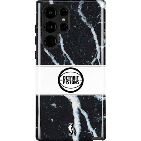 NBA Detroit Pistons Marble Galaxy S24 Ultra Impact Case