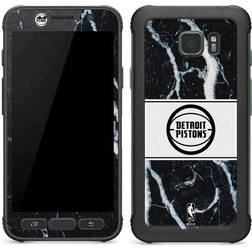 NBA Detroit Pistons Marble Galaxy S7 Active Skin