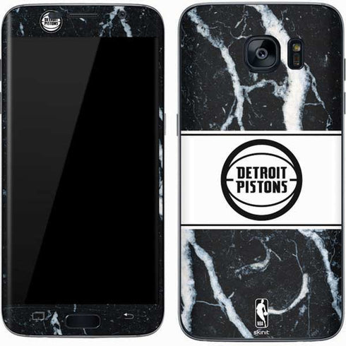 NBA Detroit Pistons Marble Galaxy S7 Skin