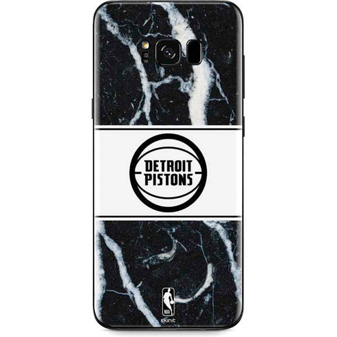 NBA Detroit Pistons Marble Galaxy S8 Plus Skin